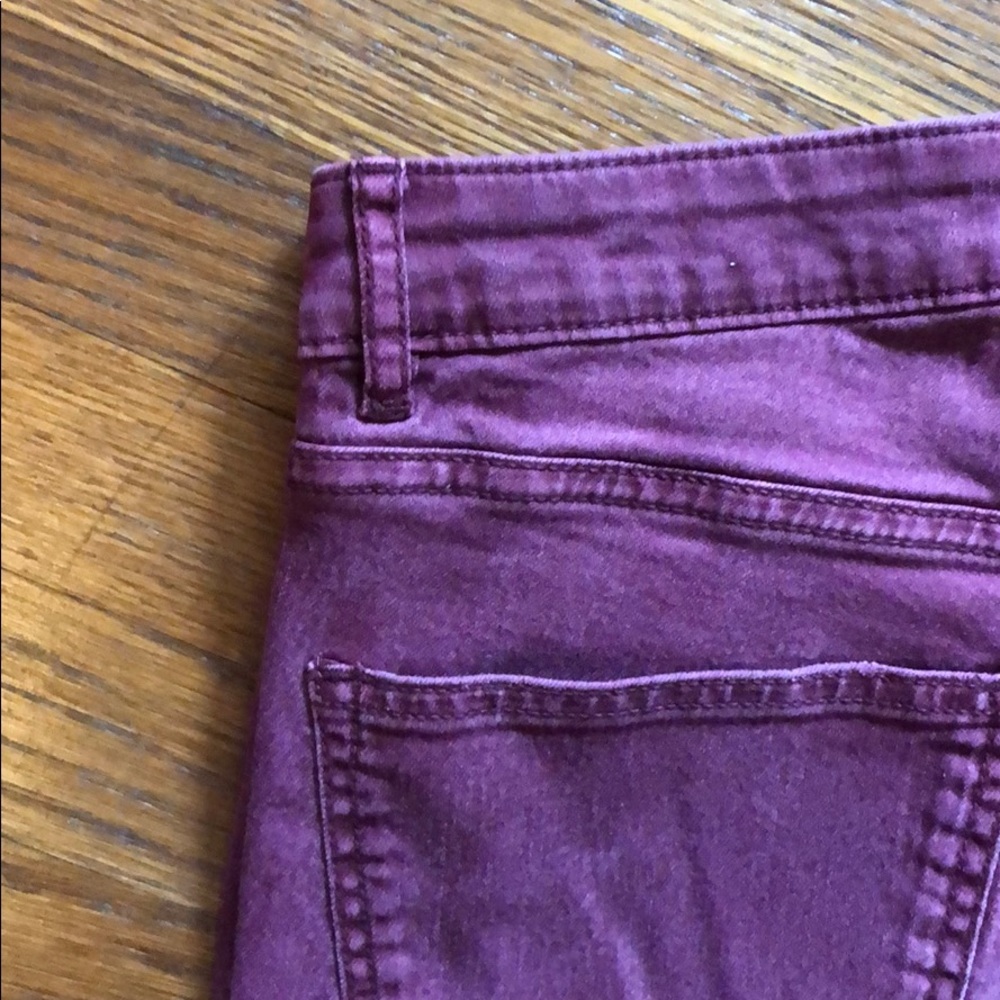 Burgundy skinny jeans, H&M, size US 10. - Picture 5 of 5